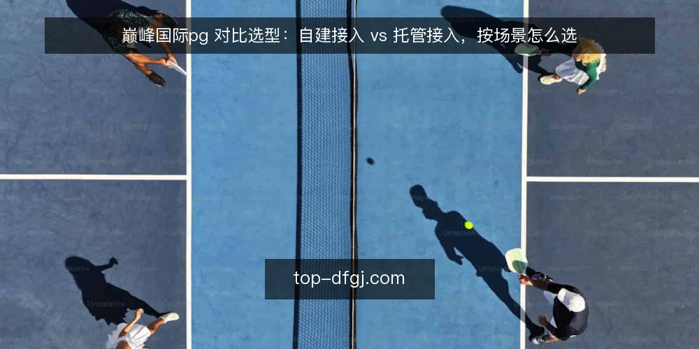 巅峰国际pg 对比选型:自建接入 vs 托管接入,按场景怎么选 — 先定评估标准:对比前要问清的五件事 配图